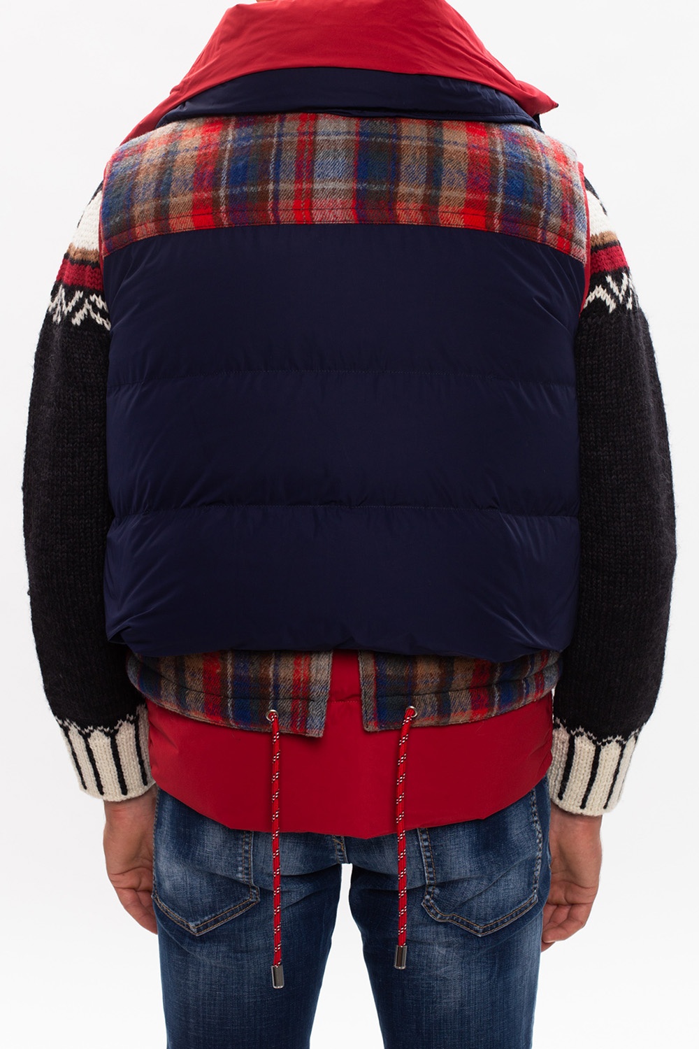 Navy blue Quilted down vest Dsquared2 - Vitkac Canada